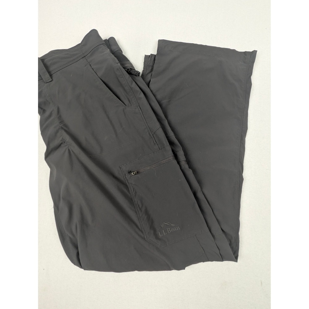 LL Bean Cresta Hiking Pants Mens 36x30 Gray Outdoor Stretch Cargo Utility Earthy